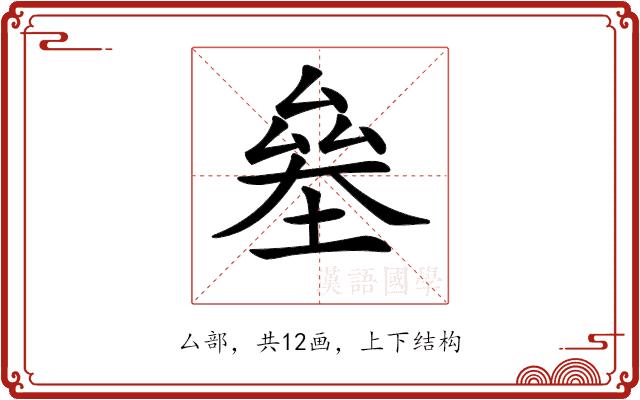 𠬁的部首图片